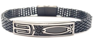 ​Welch Black Steel Chain Sailor Bracelet