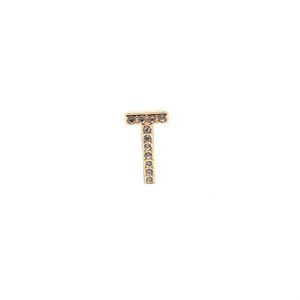 ​Welch Letter T Steel Charm Beads