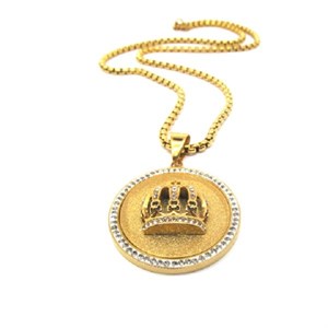 ​​Welch Taç Gold Çelik Kolye