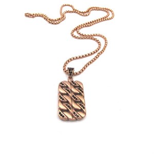 ​​Welch Taşlı Unisex Çelik Kolye