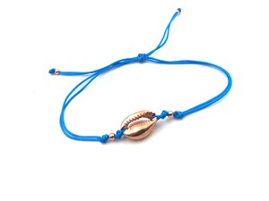 Welch Turquoise Color Rope Sea Shell Silver AnkletL