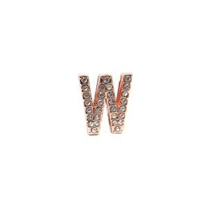 ​Welch Letter W M Steel Charm Beads