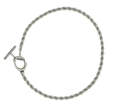 Welch Çelik Uzun Halka Kilit Burma Kolye