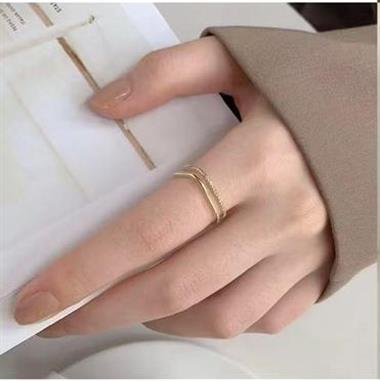 Welch Gold Çelik Tasarım Kare Yüzük