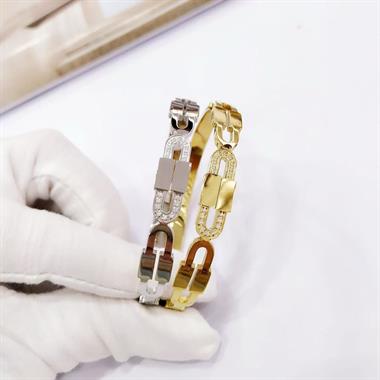 Welch Taşlı Kelepçe Çelik Bileklik