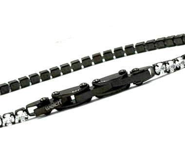 ​​Welch Milano Siyah Çelik Su Yolu Bileklik