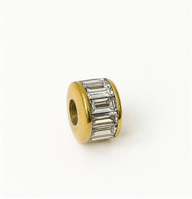 ​​​​​​​​​​​​​​​​​​​​​​​​Welch Çelik Gold Baget Taşlı Charm Boncuk