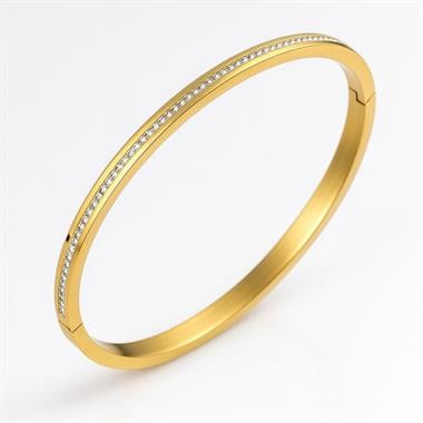 Welch Gold Sıra taşlı Çelik Kadın Bileklik