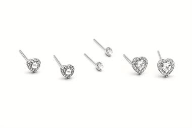 Welch Milano Kararmayan 925 Ayar Gümüş Kalp Küpe