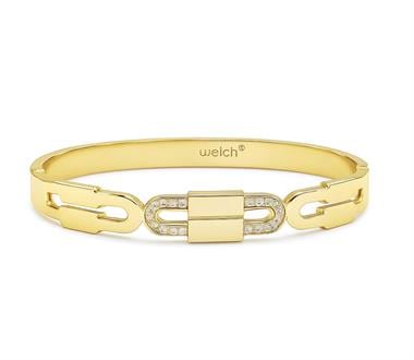 Welch Gold Taşlı Çelik Bileklik