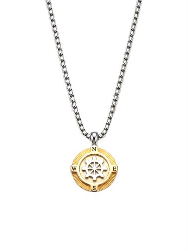 Welch Çelik Pusula Kolye