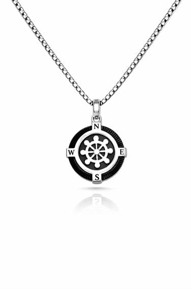 Welch Çelik Pusula Kolye