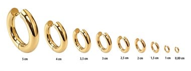 ​​​​​​​​​​​​​​Welch Gold Kaplama Çift Çelik Halka Küpe  Kadın Çelik Küpe Modelleri ve Çelik Küpe Fiyatları - WELCH 