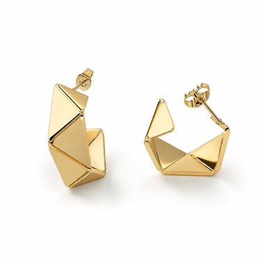 ​​​​​​​Welch Gold Çelik Geometrik Küpe