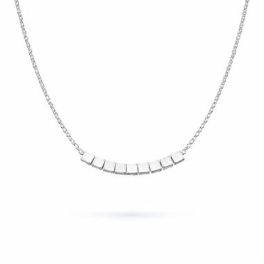 Welch Cube Womens Steel Necklace