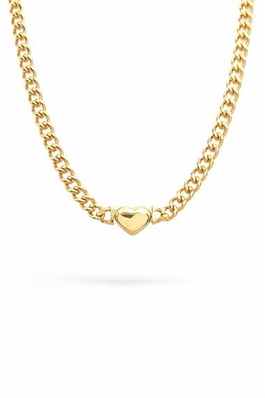 ​​​Welch Çelik Zincir Kalpli Kolye Kadın Kolye ve Kadın Çelik Kolye Modelleri - WELCH 