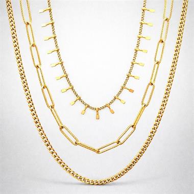 ​Welch Çelik Çoklu Kombin Kolye