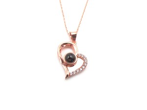 Welch I Love You in 300 Languages ​​Silver Necklace