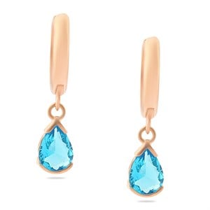 Welch 925 Sterling Silver Drop Stone Dangle Earrings