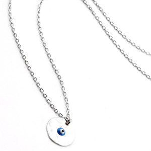 welch 925 Ayar Gümüş palaka Kolye