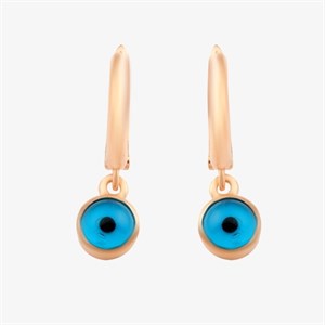 Welch 925 Sterling Silver Dangle Evil Eye Bead Earrings