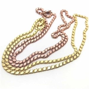 Welch Barley Chain 925 Sterling Silver Necklace