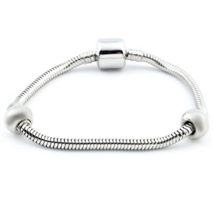 Welch White Steel Charm Bracelet