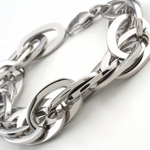 Welch White Chain Steel Bracelet