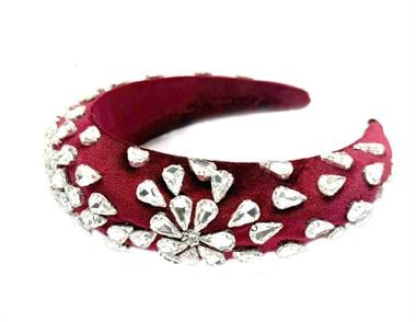 Welch Bijoux Kristal Taşlı Kırmızı Taç