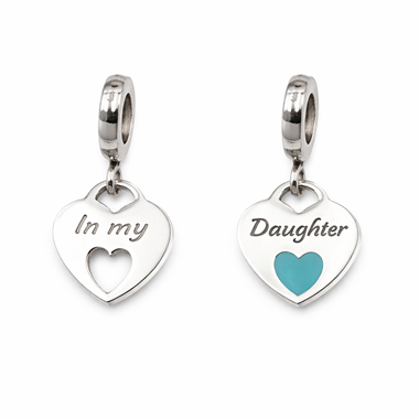 Welch Çelik Kalpli Anne Ve Kız Charm  Welch Çelik Charm Modelleri - WELCH 