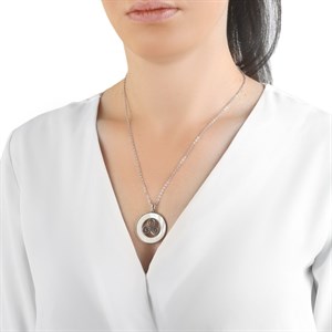 Welch Çelik Gizemli Çifte Holezon Kolye