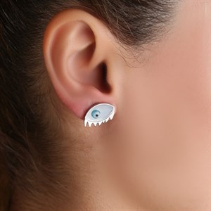 Welch Steel Eye Evil Eye Earrings