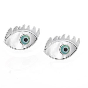 Welch Steel Eye Evil Eye Earrings