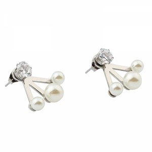 Welch Steel Pearl Earrings