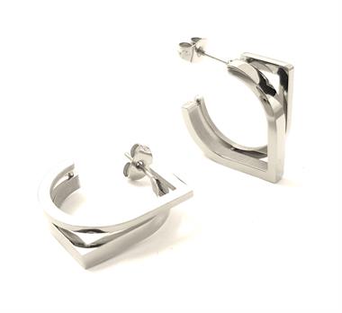 Welch Çelik Kare Halka Küpe