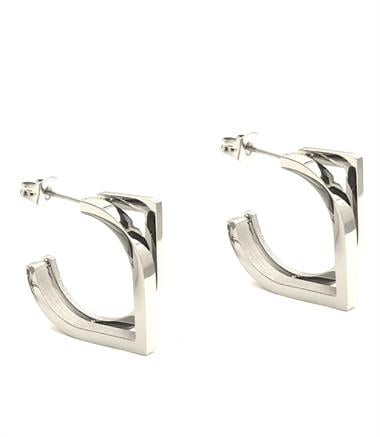 Welch Çelik Kare Halka Küpe