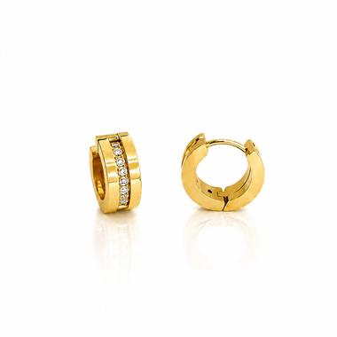 ​​​​​​​​​​​​​​Welch Gold Kaplama Çelik Taşlı Küçük Halka Küpe  Welch Çelik Küçük Halka Küpe ve Unisex Halka Küpe Modelleri | WELCH 