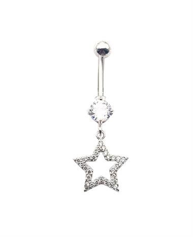 Welch Çelik Yıldızlı Göbek Piercingi Welch Çelik Piercing Modelleri - WELCH 