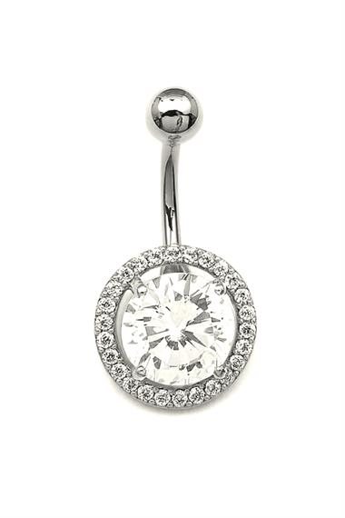 Welch Steel Stone Navel Piercing