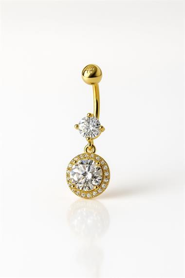 ​​Welch Çelik Taşlı Göbek Piercing Welch Çelik Piercing Modelleri - WELCH 