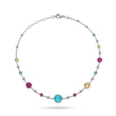 Welch Çelik Renkli Taşlı Minimal Kolye Welch Çelik Renkli Taşlı Minimal Kolye ve Kolye Modelleri - WELCH 