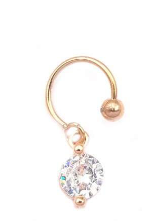 Welch Çelik Sallantılı Taşlı Piercing