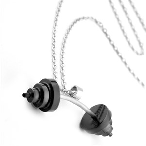 Welch Çelik Siyah Halter Kolye