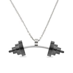 Welch Çelik Siyah Halter Kolye