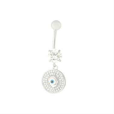 Welch Çelik Taşlı Göbek Nazar Piercing