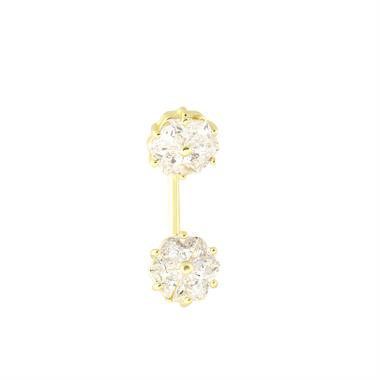Welch Çelik Taşlı Göbek Piercing