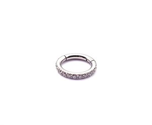 Welch Steel Stone Hoop Stud Piercing 10 mm