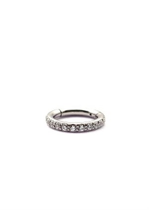 Welch Steel Stone Hoop Stud Piercing 10 mm