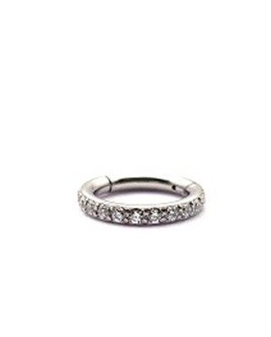 Welch Steel Stone Hoop Stud Piercing 12 mm