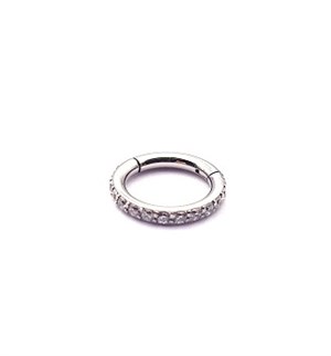 Welch Steel Stone Hoop Stud Piercing 12 mm